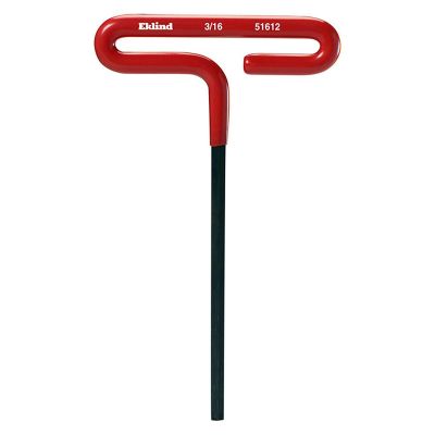 EKL51612 image(0) - HEX KEY 3/16IN. T-HANDLE 6IN. CUSHION GRIP