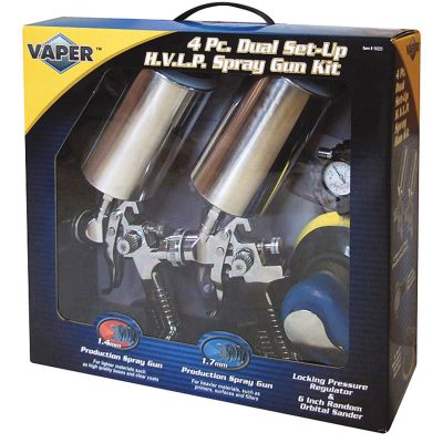 TIT19223 image(0) - 4-PC HVLP DUAL SET-UP SPRAY GUN KIT