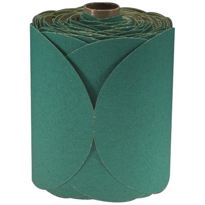 MMM1506 image(0) - GREEN FRE-CUT DISC ROLLS STIKIT 80D 6IN 100/ROLL