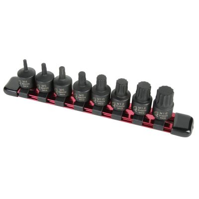 SUN3640 image(0) - 3/8" Drive 8 Piece Stubby Triple Square Impact Bit