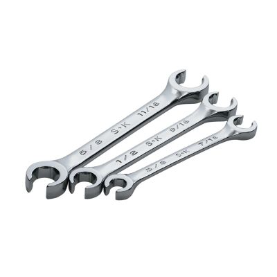 SKT383 image(0) - WRENCH SET FLARE NUT 3 PC SAE HI POLISH