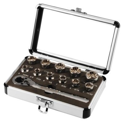 MTN1012 image(0) - 1/4" CLOSE QUARTER SOCKET SET MULTI PLUS 12PC