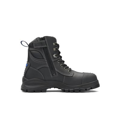 BLU997-060 image(0) - Blundstone 997 Steel Toe Lace Up Side Zip, Water Resistant, Bump Cap, Black