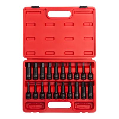 SUN2637 image(0) - 20PC 1/2" DR IMPACT HEX DRIVER MASTER SET
