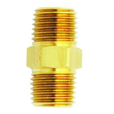 MIL646-1 image(0) - M. Hex Nipple, 1/4" x 3/8"