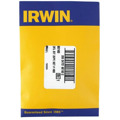 HAN80183 image(0) - 20PC WIRE GAUGE NUMBER DRILL BIT SET