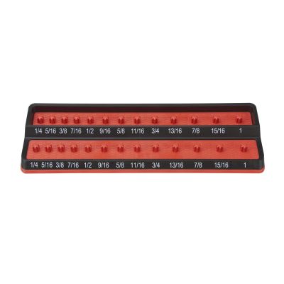 MTSPSH38S-RED image(0) - 3/8" SAE Peg Socket Holder - Red