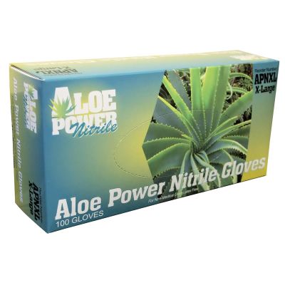 BLGAPN-XL image(0) - Aloe Power XLarge Aloe Infused Nitrile Gloves