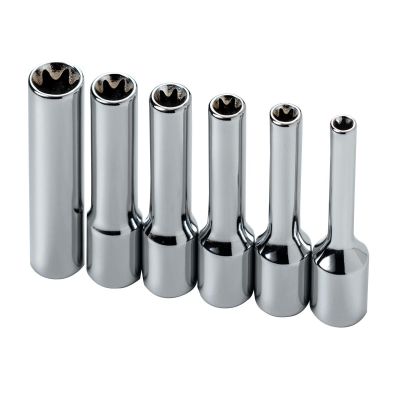 SKT44950 image(0) - 1/4" DR DEEP TORX SOCKET SET 6 PC E4-E10