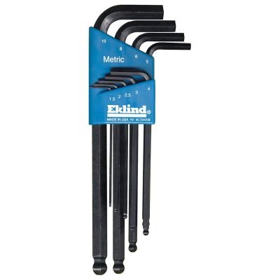 EKL13609 image(0) - HEX KEY SET 9 PC BALL END METRI LNG 1.5-10MM