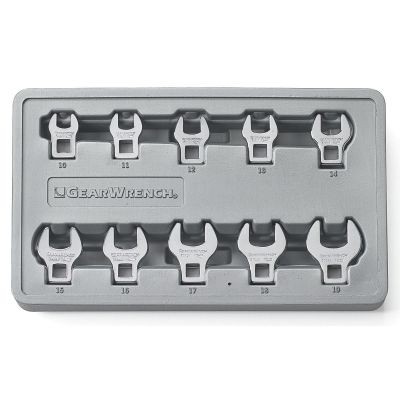 KDT81909 image(0) - 10PC METRIC CROWFOOT WRENCH SET 10MM-19MM