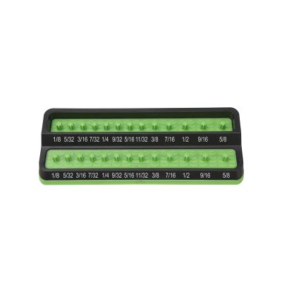 MTSPSH25S-GRN image(0) - 1/4" SAE Peg Socket Holder - Green