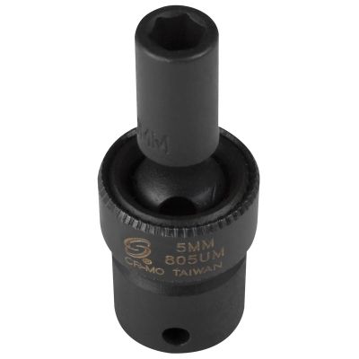 SUN805UM image(0) - SOCKET IMPACT FLEX 5MM 1/4IN. DRIVE STD 6 POINT