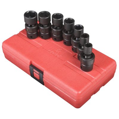 SUN3654 image(0) - SOCKET SET IMPACT 3/8IN. DRIVE 7PC STD SAE UNIV