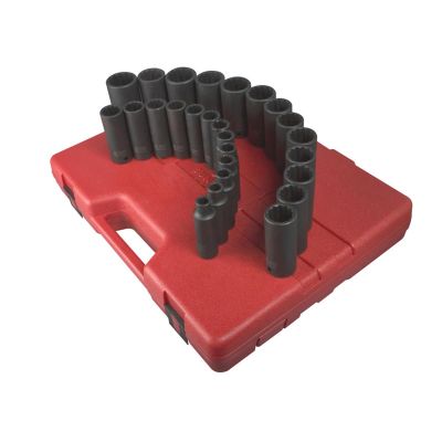 SUN2827 image(0) - 26-Piece 1/2 in. Drive 12-Point Metri