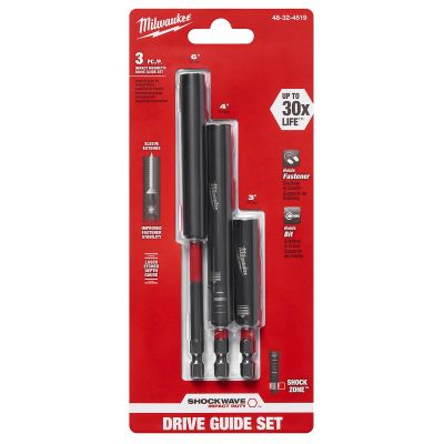MLW48-32-4519 image(0) - SHOCKWAVE™ 3PC IMPACT MAGNETIC DRIVE GUIDE SET