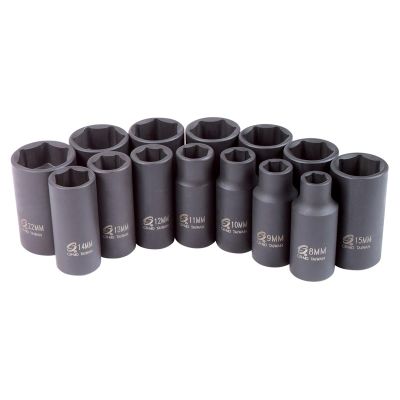 SUN3328 image(0) - 14-Piece 3/8 in. Drive Metric Mid-Dep