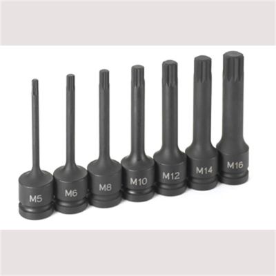 GRE1347S image(0) - 1/2" Drive 7pc Triple Square Driver Set - 4" Length