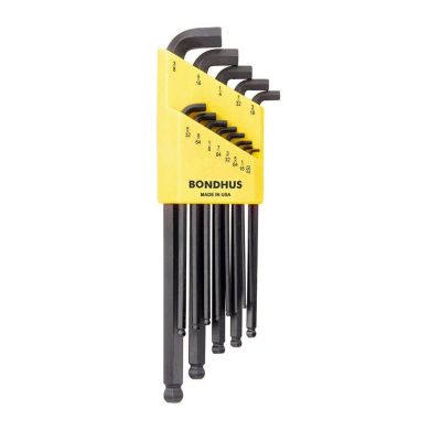 BND16537 image(0) - STUBBY L-WRENCH INCH SET - 13 SIZES .050 THRU 3/8"