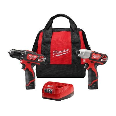MLW2494-22 image(0) - M12 CORDLESS DRILL/DRIVER HEX IMP 2-PC (1) BATT KIT