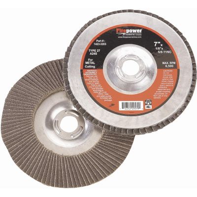 FPW1423-2221 image(0) - FLAP DISC, ZIRCONIA, 4-1/2"X5/8-11NC,60 GRIT, T-29