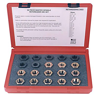 KAS2599 image(0) - RETHREADER SPINDLE DIE SET 20PC
