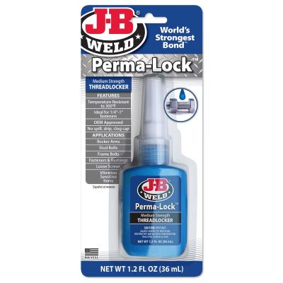 JBW24236 image(0) - J-B Weld Perma-Lock Blue 36 ml. Threadlocker