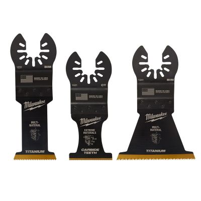 MLW49-10-9005 image(0) - Milwaukee OPEN-LOK 3PC MULTI-MATERIAL CUTTING MULTI-TOOL BLADE VARIETY PACK