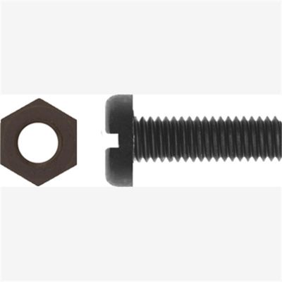 ABD6213B image(0) - Lic Plt Scrw Kit Blk Nyl w/Nut