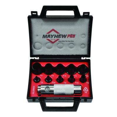 MAY66008 image(0) - 11 Pc Cutting Punch Set; 1/8-Inch to 3/4-Inch SAE Hollow Punch Set