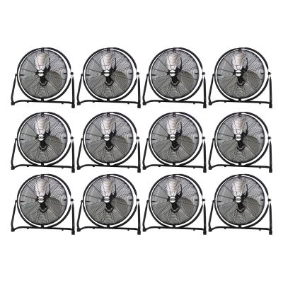 KTI77720-PL12 image(0) - 20" 4-way Tilting High Velocity Industrial Floor Fan (Pallet of 12)