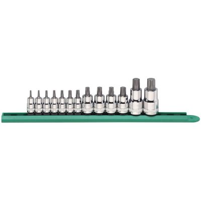 KDT80898 image(0) - 13-Pc 1/4", 3/8", 1/2" Drive Stubby Torx Bit Set