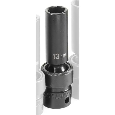 GRE1013UMD image(0) - SOC 13MM 3/8D IMP UNIV 6PT DP BLK