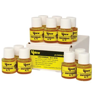 UVUB499012 image(0) - UNIVERSAL A/C SYSTEM DYE: (12 X 1/4OZ./7.5ML)
