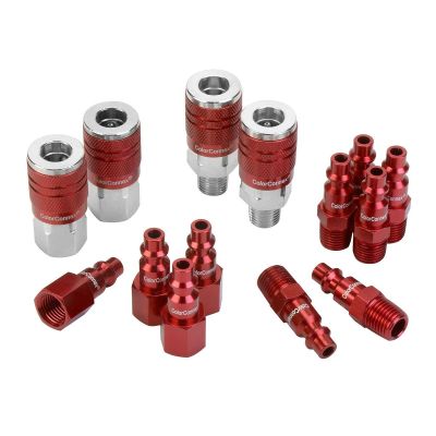 LEGA73458D image(0) - COLORCONNEX TYPE D 14PC 1/4" BODY COUPLER & PLUG K