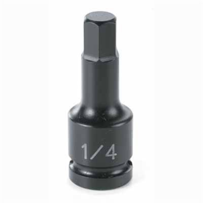 GRE9904M image(0) - SOC 4MM 1/4D IMP HEX MALE BLK