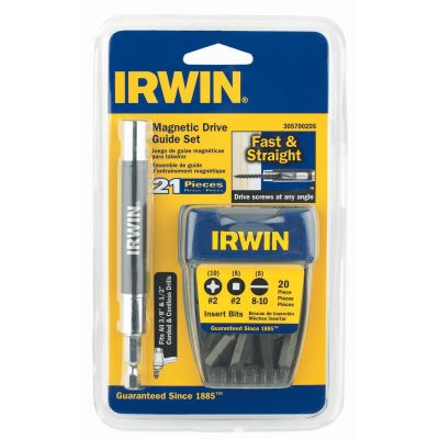 HAN3057002DS image(0) - Drive Guide Set Magnetic with Tic Tac Container (Slotted, Sq Insert, Philips Insert Bits) - 21 Pc.