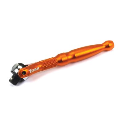 TIT11322 image(0) - 1/4 in. Drive Aluminum Swivel Head Micro Ratchet