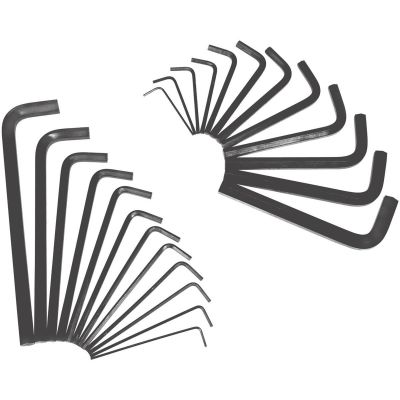 KTI71425 image(0) - HEX KEY SET 25 PC. SAE & METRIC IN ROLL UP POUCH