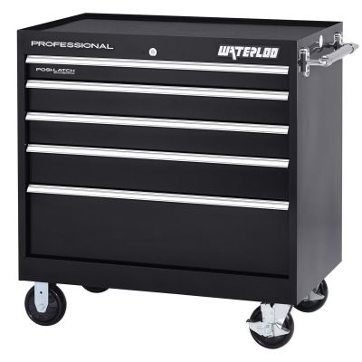 WATPCA-40524BK image(0) - Waterloo Pro HD Series 40 in. Roller Cabinet with