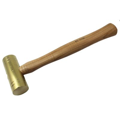 KTI71733 image(0) - 32 oz. Brass Hammers with Hickory Handles, 1-1/2 i