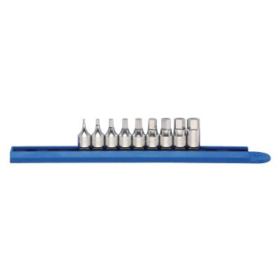 KDT81160 image(0) - 9-Piece 1/4 in. Drive Metric Stubby Hex Bit Set
