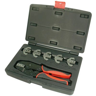 AST9477 image(0) - 7pc Interchangeable Quick Ratchet Crimping Tool Se
