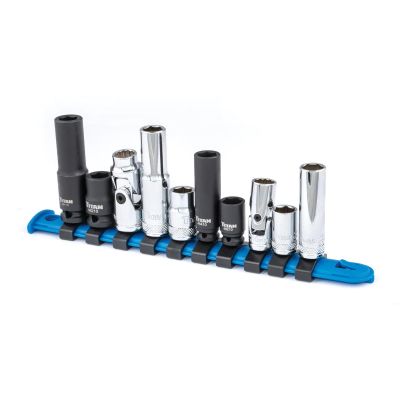 TIT68660 image(0) - 10 pc. 1/4 in. and 3/8 in. Dr. 10 mm Socket Set