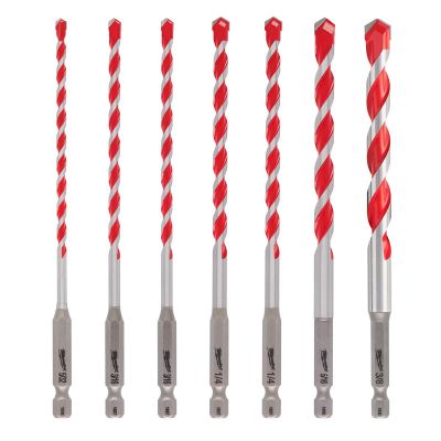 MLW48-20-9052 image(0) - 7pc. SHOCKWAVE™ Carbide Hammer Drill Bit Kit