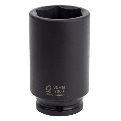 SUN2803 image(0) - Sunex Tools 1/2 in. Drive Deep Spindle Nut Impact