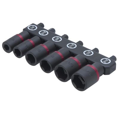 TIT15222 image(0) - 6-PC SAE POWER NUT DRIVER SET