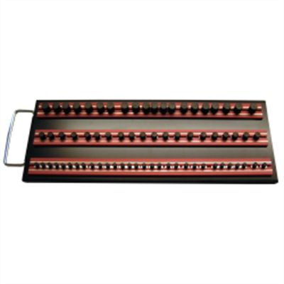 VIMMRTRAY14R image(0) - VIM Tools Magrail TL Socket Tray, with 3- 14 in. Red Magrails