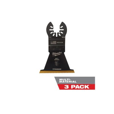 MLW49-25-1243 image(0) - Milwaukee OPEN-LOK 2-1/2" TITANIUM ENHANCED BI-METAL MULTI-MATERIAL BLADES 3PK