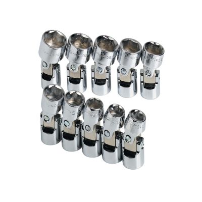 SKT3910 image(0) - SOCKET SET FLEX 3/8IN. DRIVE 10PC MET STD 6 POINT